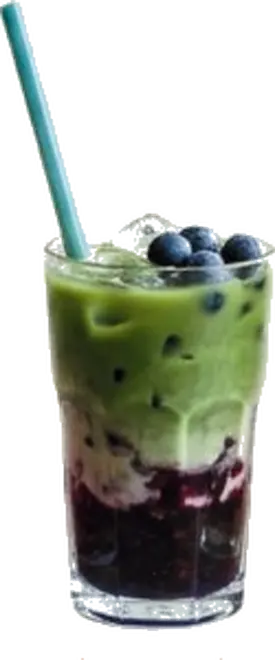 Iced Matcha Blueberry
